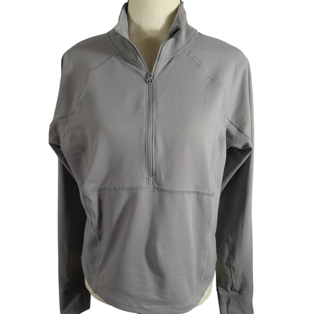 Layer8 Women's Large Athletic 1/2 Zip Pull Over Shirt Lightweight Running